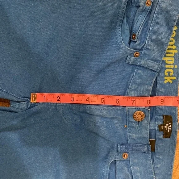 J.Crew Blue Toothpick Jeans (29) - Picture 5 of 8